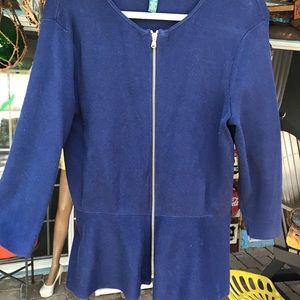 Sweater jacket W/zipper